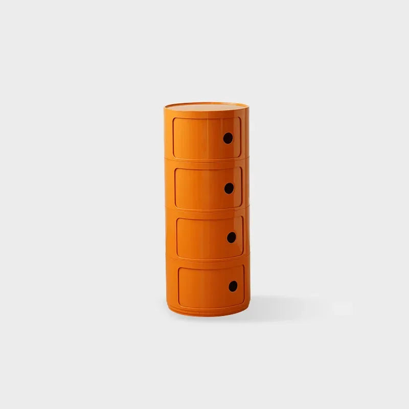 Round bedside table nordic plastic Bedside cabinet for bedroom small side end table nightstand Storage locker